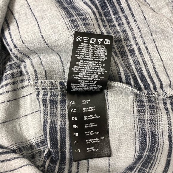 KUHL Skorpio Cotton Linen Blend Button Down Short Sleeve Plaid Gray Shirt S - Picture 10 of 16